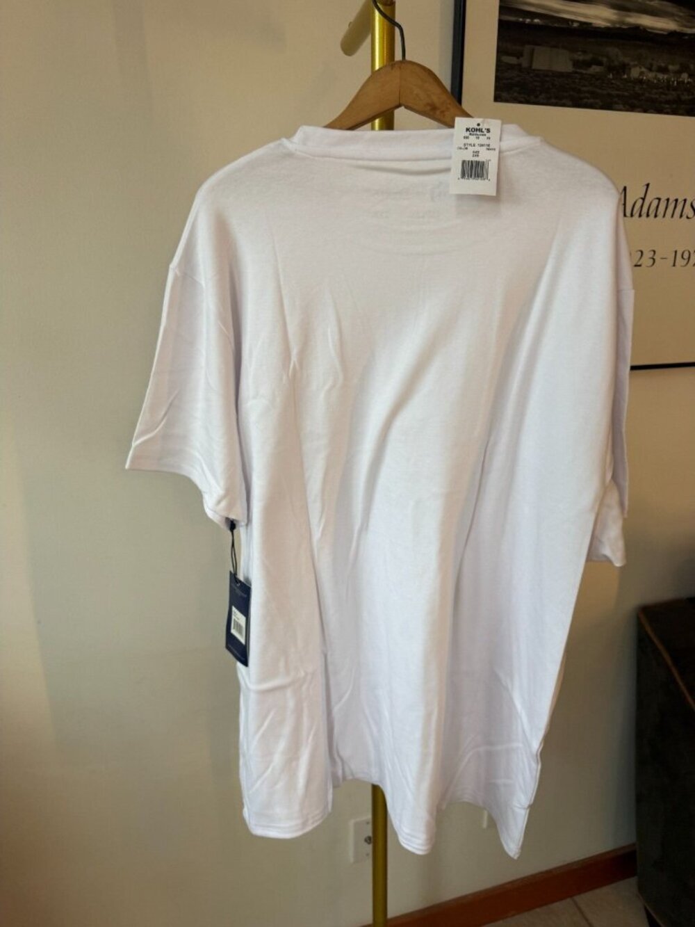 straight forward new york Mens 2XB White T Shirt NWT Big Tall 1027